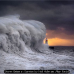 Storm Brian at Sunrise by Neil Holman, Afan Nedd
