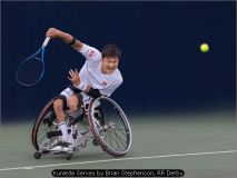 Kunieda Serves by Brian Stephenson, RR Derby