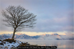 Lake Kussharo At Dawn by Jane Roby, Shirley