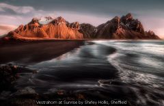 Vestrahorn at Sunrise by Shirley Hollis, Sheffield