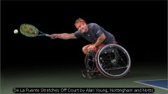 De La Puente Stretches Off Court by Alan Young, Nottingham and Notts