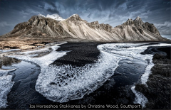 Ice Horseshoe Stokksnes by Christine Wood, Southport