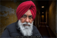 Harbir Singh by Peter Gennard, MCPF