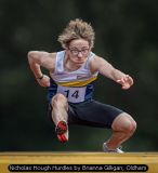Nicholas Hough hurdles by Brianna Gilligan, Oldham